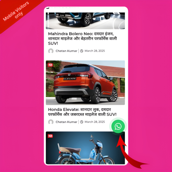Floating WhatsApp Channel & Group Join Button